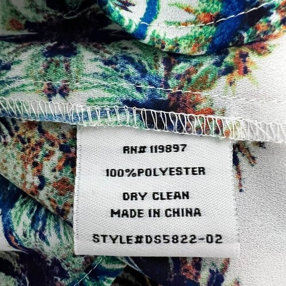 Collective Concepts Women’s Sleeveless Sheer Tunic Top V-Neck Size Small - Picture 8 of 8